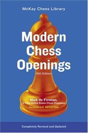 Cover of: Modern Chess Openings, 15th Edition (Chess)