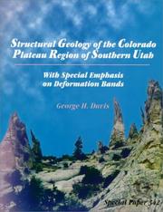 Cover of: Structural Geology of the Colorado Plateau Region of Southern Utah, With Special Emphasis on Deformation Bands