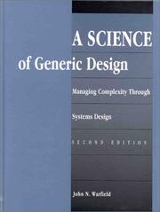 Cover of: A science of generic design: managing complexity through systems design