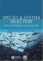 Cover of: Species and System Selection for Sustainable Aquaculture by 