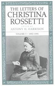 Cover of: The Letters of Christina Rossetti  by Christina Georgina Rosetti