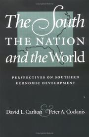 Cover of: The South, the Nation and the World: Perspectives on Southern Economic Development