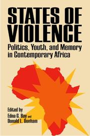Cover of: States of Violence by 