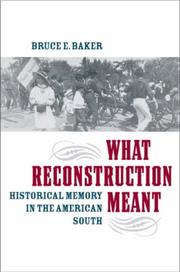 Cover of: What Reconstruction meant