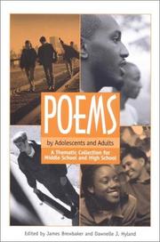 Cover of: Poems by adolescents and adults by edited by James Brewbaker, Dawnelle J. Hyland.