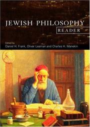 Cover of: The Jewish Philosophy Reader by Daniel Frank