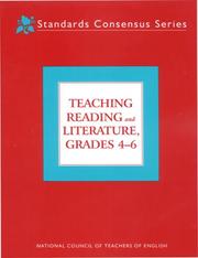 Cover of: Teaching Reading and Literature, Grades 4-6: Standards Consensus Series