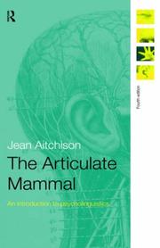 Cover of: The articulate mammal by Aitchison, Jean