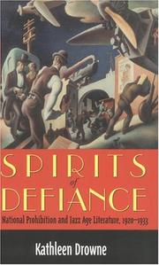 Cover of: SPIRITS OF DEFIANCE by KATE DROWNE, KATE DROWNE