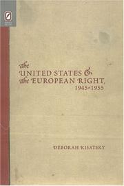 Cover of: The United States and the European right, 1945-1955