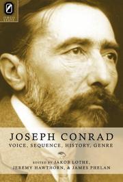 Cover of: Joseph Conrad: Voice, Sequence, History, Genre (THEORY INTERPRETATION NARRATIV)