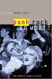 Punk Rock: So What? by Roger Sabin
