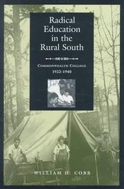 Cover of: Radical Education in the Rural South | William H. Cobb