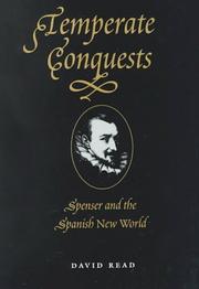 Cover of: Temperate conquests: Spenser and the Spanish New World
