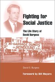 Cover of: Fighting for social justice by Burgess, David S.