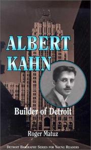 Cover of: Albert Kahn by Roger Matuz
