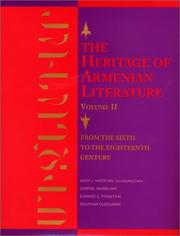 Cover of: The Heritage of Armenian Literature, Vol. 2 by 