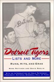 Cover of: Detroit Tigers Lists and More by Mark Pattison, David Raglin