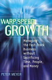 Cover of: Warp-Speed Growth by Peter Meyer