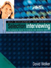 Cover of: Selection Interviewing | David Harry Walker