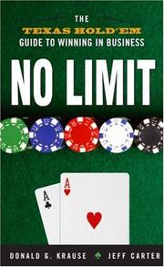 Cover of: No Limit by Donald G. Krause, Jeff Carter