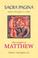 Cover of: The Gospel of Matthew (Sacra Pagina)