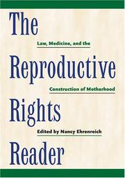 Cover of: The Reproductive Rights Reader by Nancy Ehrenreich
