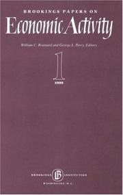 Cover of: Brookings Papers on Economic Activity 1, 1999 (Brookings Papers on Economic Activity) by George L. Perry