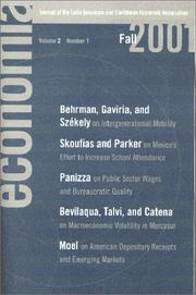 Cover of: Economia: Fall 2001 (Economia)