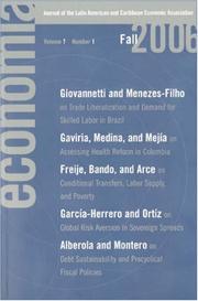 Cover of: Economia, Fall 2006 (Economia)
