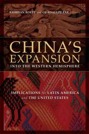 Cover of: China's Expansion into the Western Hemisphere by 