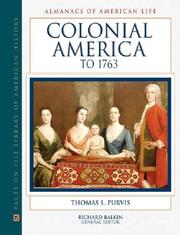 Colonial America to 1763 by Thomas L. Purvis