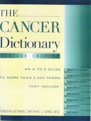 Cover of: The cancer dictionary