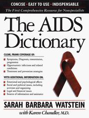 The AIDS dictionary by Sarah Watstein