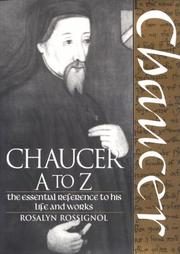 Cover of: Chaucer A to Z: the essential reference to his life and works