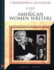 Cover of: A to Z of American women writers