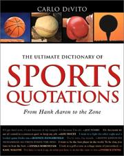 Cover of: The Ultimate Dictionary of Sports Quotations