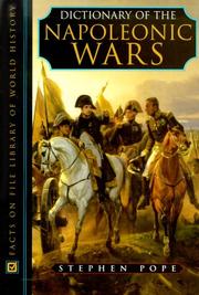 Cover of: Dictionary of the Napoleonic wars