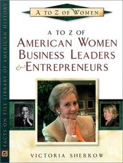 Cover of: A to Z of American Women Business Leaders and Entrepreneurs (A to Z of Women) by Victoria Sherrow