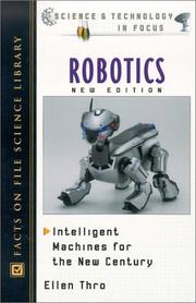 Cover of: Robotics by Ellen Thro