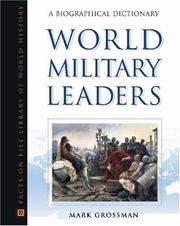 Cover of: World military leaders: a biographical dictionary