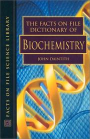 Cover of: The Facts on File Dictionary of Biochemistry (Facts on File Science Dictionaries) by John Daintith