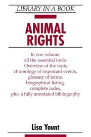 Cover of: Animal Rights (Library in a Book) by Lisa Yount