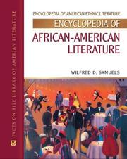 Cover of: Encyclopedia of African-American Literature (Encyclopedia of American Ethnic Literature) by 