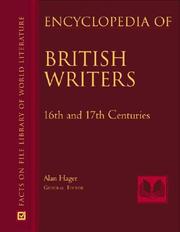 Cover of: Encyclopedia of British Writers: 16th, 17th, and 18th Centuries (Facts on File Library of World Literature)