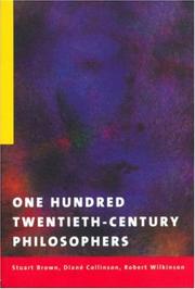 Cover of: One hundred twentieth-century philosophers