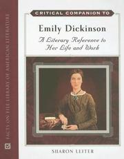 Cover of: Critical companion to Emily Dickinson by Sharon Leiter