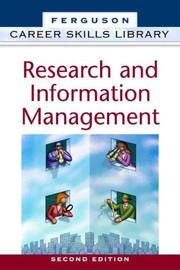Cover of: Research and information management. by 
