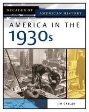 Cover of: America in the 1930s