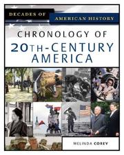 Cover of: Chronology of 20th-century America